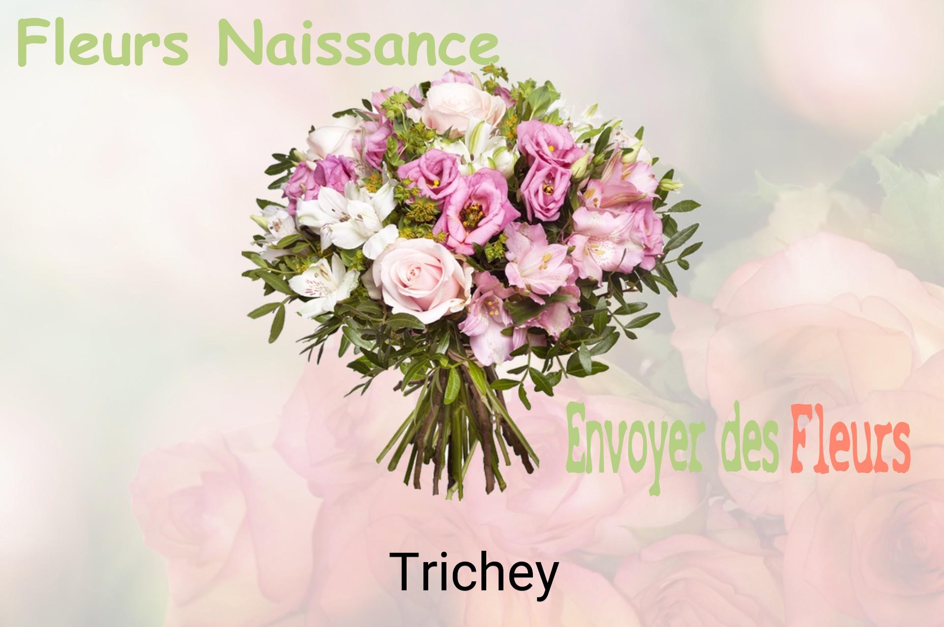 Bouquet de fleurs de naissance livré à Trichey